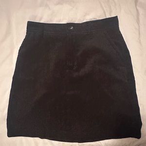 Black corduroy skirt